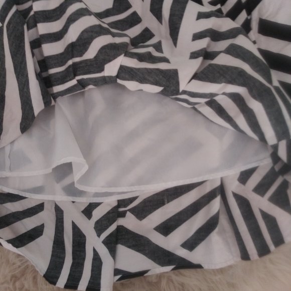 Connection 18 black/white pattern cotton skirt - Picture 4 of 6
